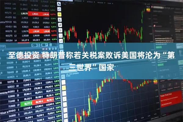 至德投资 特朗普称若关税案败诉美国将沦为“第三世界”国家
