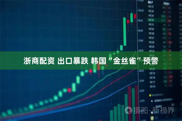 浙商配资 出口暴跌 韩国“金丝雀”预警