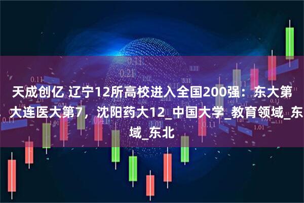 天成创亿 辽宁12所高校进入全国200强：东大第2，大连医大第7，沈阳药大12_中国大学_教育领域_东北
